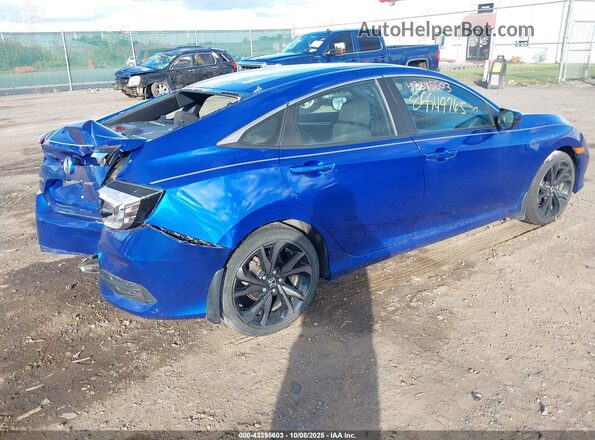 2HGFC2F85LH564772 2020 HONDA CIVIC Blue Հետևի աջ