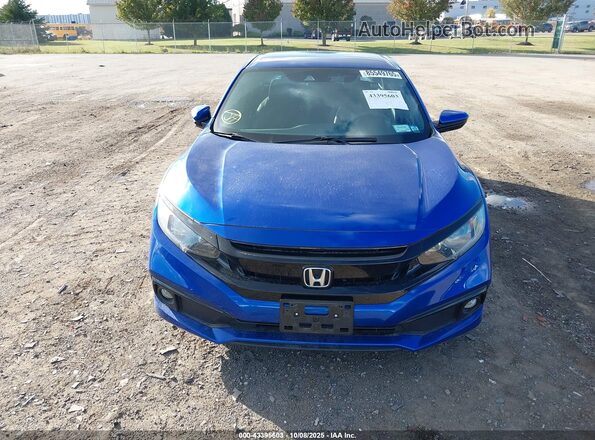 2HGFC2F85LH564772 2020 HONDA CIVIC Blue Սարքավորումների վահանակի տեսք