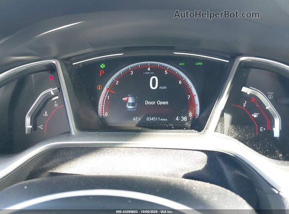 2HGFC2F85LH564772 2020 HONDA CIVIC Blue Հետևի նստատեղերի տեսք