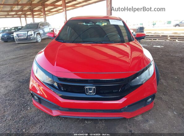 2HGFC2F85LH586089 2020 HONDA CIVIC Red Widok z przodu