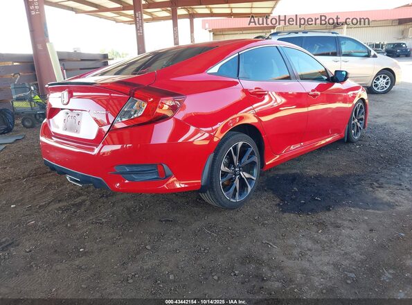 2HGFC2F85LH586089 2020 HONDA CIVIC Red Tył prawy
