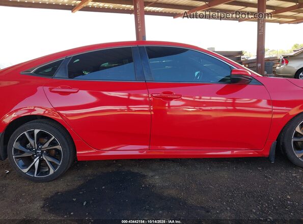 2HGFC2F85LH586089 2020 HONDA CIVIC Red Widok wnętrza z tyłu