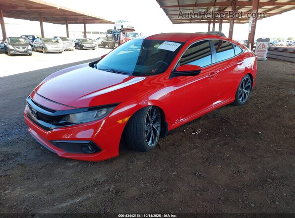 2HGFC2F85LH586089 2020 HONDA CIVIC Red Przód lewy