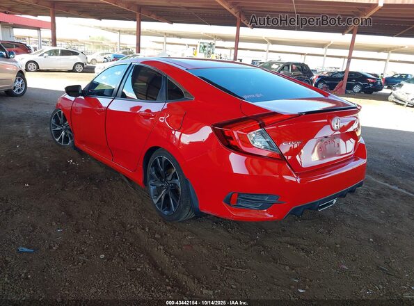2HGFC2F85LH586089 2020 HONDA CIVIC Red Tył lewy