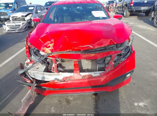 2HGFC2F88LH580822 2020 HONDA CIVIC Красный Вид щитка приборов