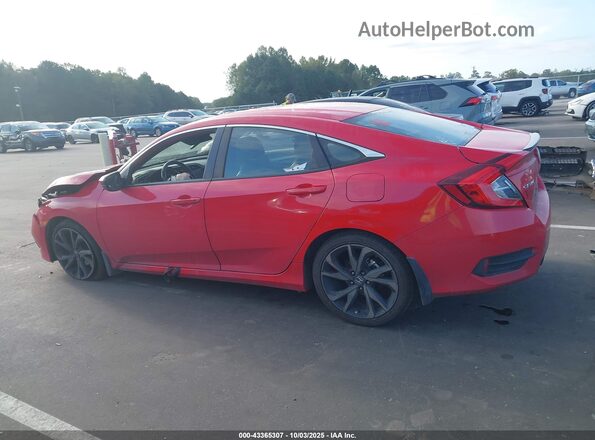 2HGFC2F88LH580822 2020 HONDA CIVIC Красный Панорамный вид салона 360°