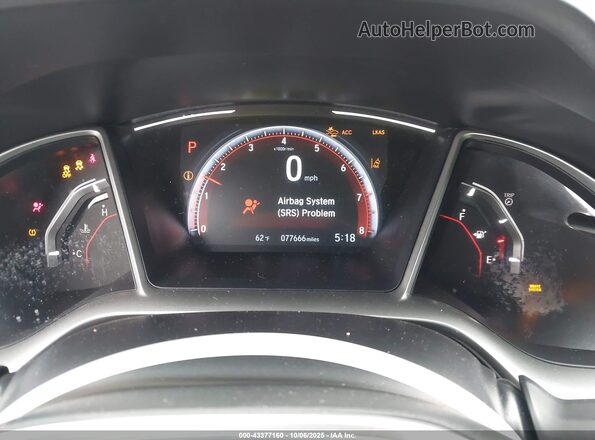 2HGFC2F89LH547215 2020 HONDA CIVIC Blue Հետևի նստատեղերի տեսք