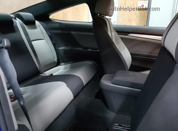 2HGFC4B01JH301140 2018 HONDA CIVIC Blue უკანა სავარძლების ხედი