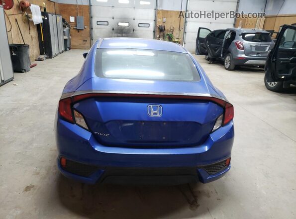 2HGFC4B01JH301140 2018 HONDA CIVIC Blue უკანა ხედი