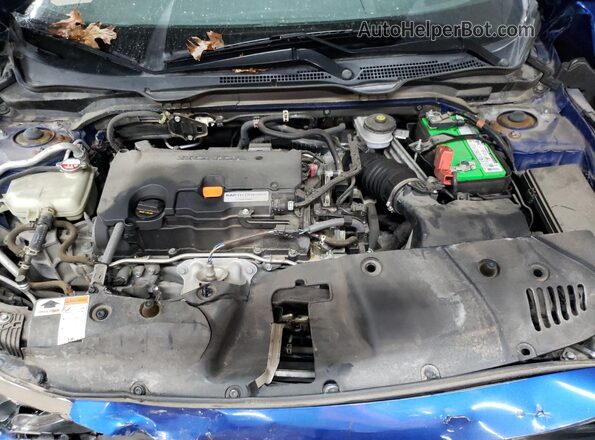 2HGFC4B01JH301140 2018 HONDA CIVIC Blue უკანა სალონის ხედი