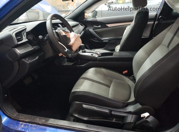 2HGFC4B01JH301140 2018 HONDA CIVIC Blue წინა სალონის ხედი