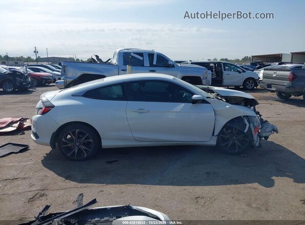 2HGFC4B81LH302331 2020 HONDA CIVIC White Vista del cuadro de instrumentos