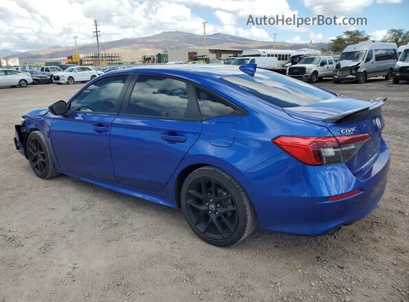 2HGFE1E59PH475370 2023 HONDA CIVIC Blue Trasero izquierdo