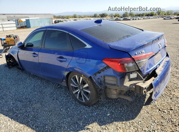 2HGFE1F71NH321328 2022 HONDA CIVIC Blue უკანა მარცხენა