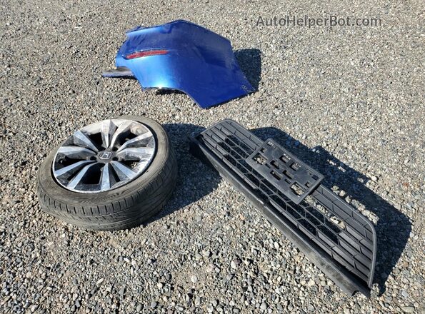 2HGFE1F71NH321328 2022 HONDA CIVIC Blue ძრავის განყოფილების ხედი