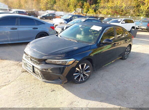 2HGFE1F74NH321128 2022 HONDA CIVIC Black Front left
