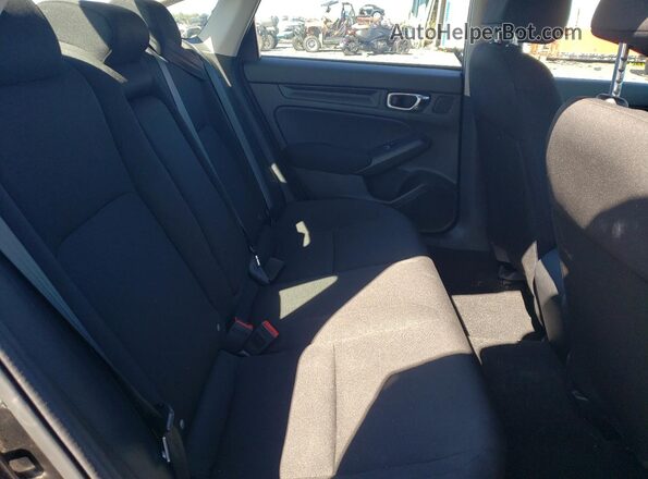 2HGFE2F28NH129852 2022 HONDA CIVIC Black უკანა სავარძლების ხედი