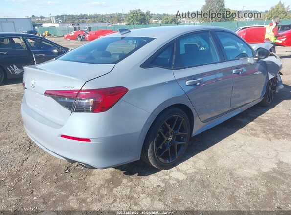 2HGFE2F50NH527065 2022 HONDA CIVIC Light Blue Задня права чверть