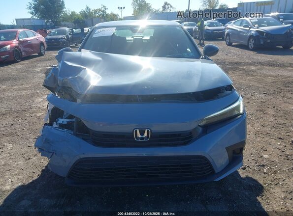 2HGFE2F50NH527065 2022 HONDA CIVIC Light Blue Вид щитка приладів