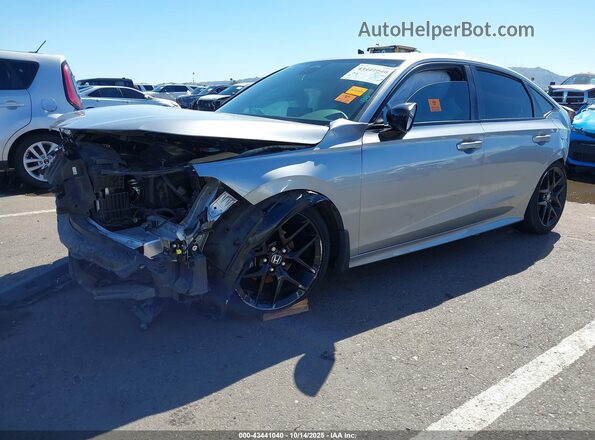 2HGFE2F50NH549485 2022 HONDA CIVIC Gray Front left