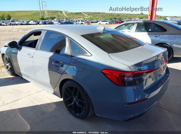 2HGFE2F50NH577481 2022 HONDA CIVIC Light Blue Rear left