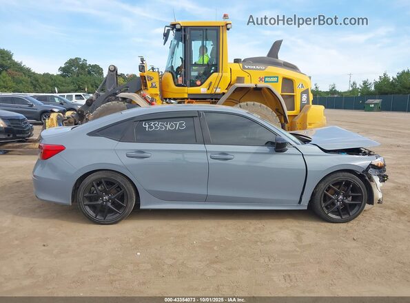 2HGFE2F50NH589727 2022 HONDA CIVIC Gray Սալոնի 360 աստիճան տեսք
