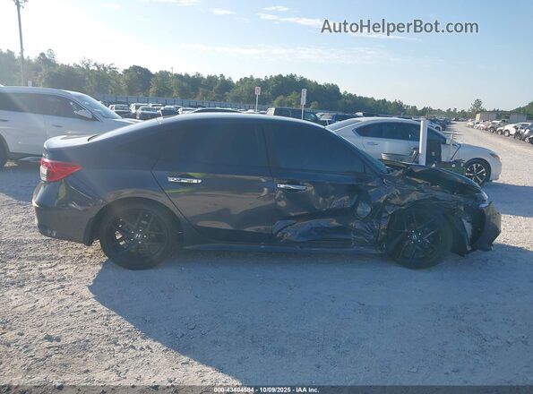 2HGFE2F51NH507181 2022 HONDA CIVIC Gray Вид задньої частини салону