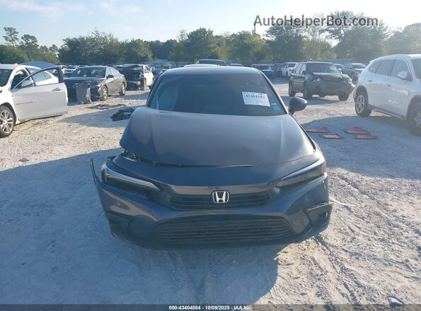 2HGFE2F51NH507181 2022 HONDA CIVIC Gray Вид щитка приладів