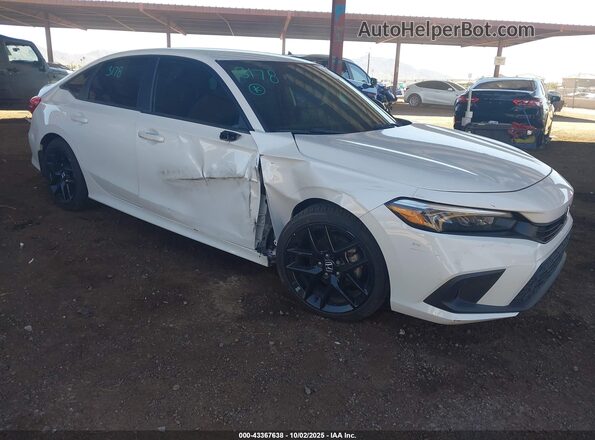 2HGFE2F51NH547969 2022 HONDA CIVIC White Դիմացի տեսք
