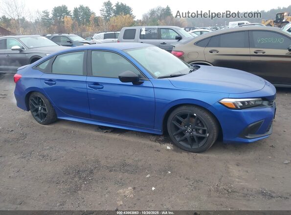 2HGFE2F51NH576176 2022 HONDA CIVIC Blue უკანა სალონის ხედი