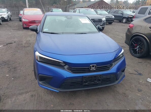 2HGFE2F51NH576176 2022 HONDA CIVIC Blue ხელსაწყოთა პანელის ხედი