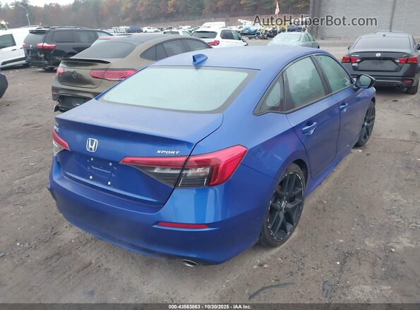 2HGFE2F51NH576176 2022 HONDA CIVIC Blue უკანა მარჯვენა