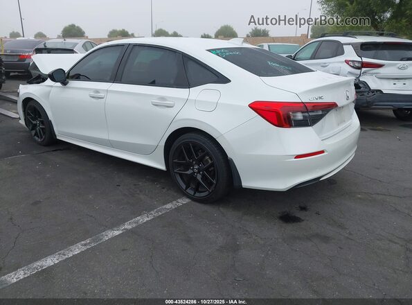 2HGFE2F52NH522319 2022 HONDA CIVIC White უკანა მარცხენა