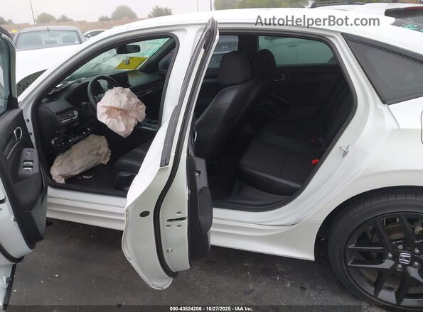 2HGFE2F52NH522319 2022 HONDA CIVIC White VIN კოდის სტიკერის ხედი