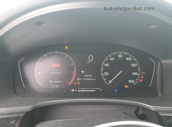 2HGFE2F52SH580121 2025 HONDA CIVIC Blue Instrument cluster view