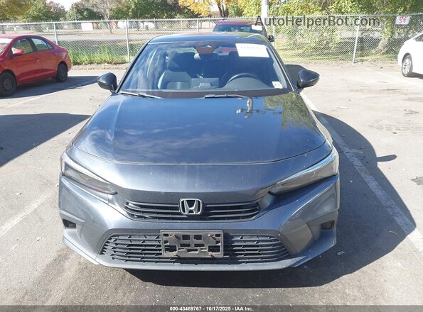 2HGFE2F53NH600204 2022 HONDA CIVIC Gray Widok zestawu wskaźników