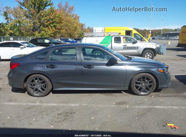2HGFE2F53NH600204 2022 HONDA CIVIC Gray Widok wnętrza z tyłu