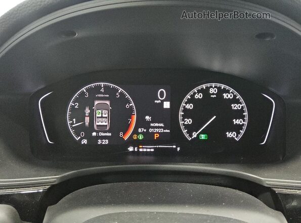 2HGFE2F53SH509722 2025 HONDA CIVIC Black Widok zestawu wskaźników
