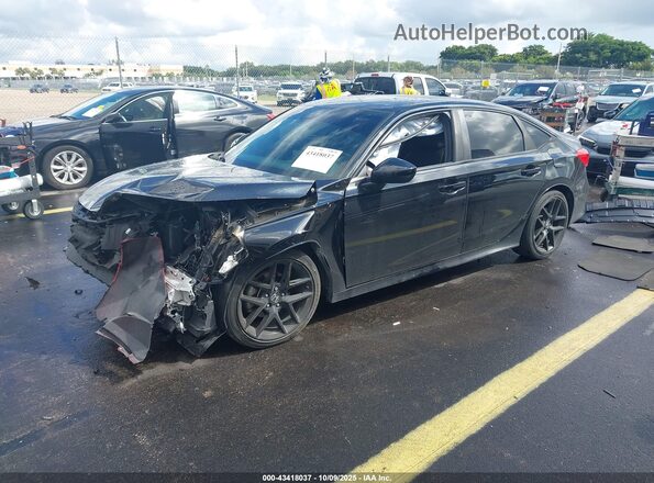 2HGFE2F54NH530647 2022 HONDA CIVIC Black Передня ліва чверть