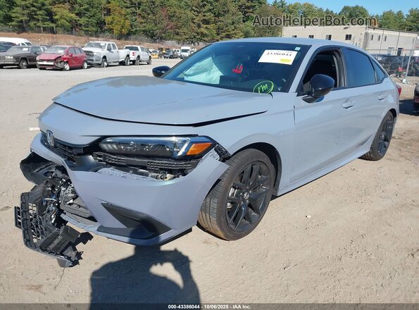 2HGFE2F54NH582568 2022 HONDA CIVIC Gray Front left