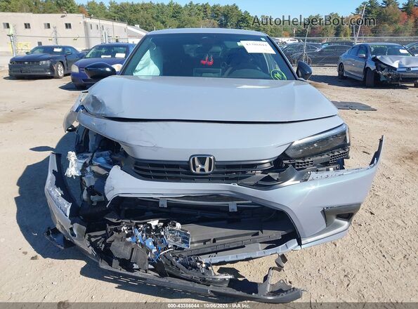 2HGFE2F54NH582568 2022 HONDA CIVIC Gray Instrument cluster view