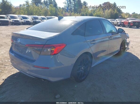 2HGFE2F54NH582568 2022 HONDA CIVIC Gray Rear right