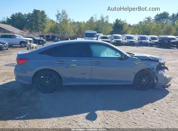 2HGFE2F54NH582568 2022 HONDA CIVIC Gray Rear interior view