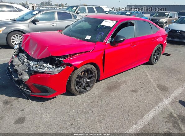 2HGFE2F58NH507257 2022 HONDA CIVIC Red Front left