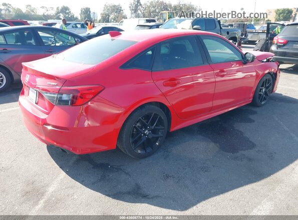 2HGFE2F58NH507257 2022 HONDA CIVIC Red Rear right