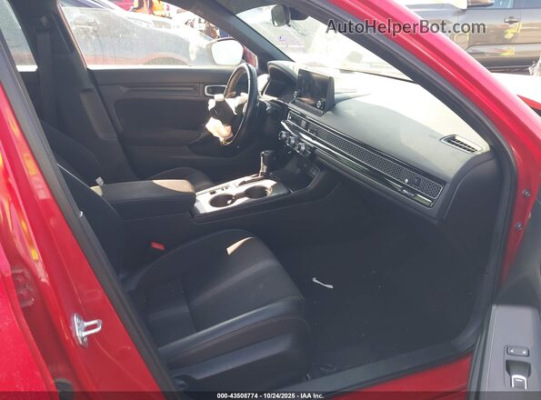 2HGFE2F58NH507257 2022 HONDA CIVIC Red Front interior view