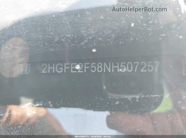 2HGFE2F58NH507257 2022 HONDA CIVIC Red Engine compartment view