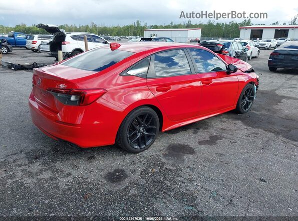 2HGFE2F58NH520896 2022 HONDA CIVIC Red Հետևի աջ