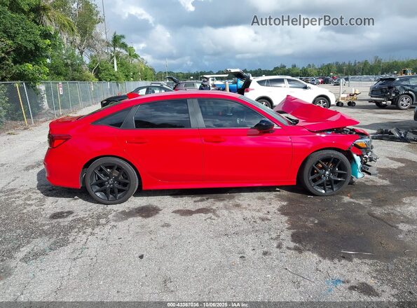 2HGFE2F58NH520896 2022 HONDA CIVIC Red Սալոնի հետևի տեսք