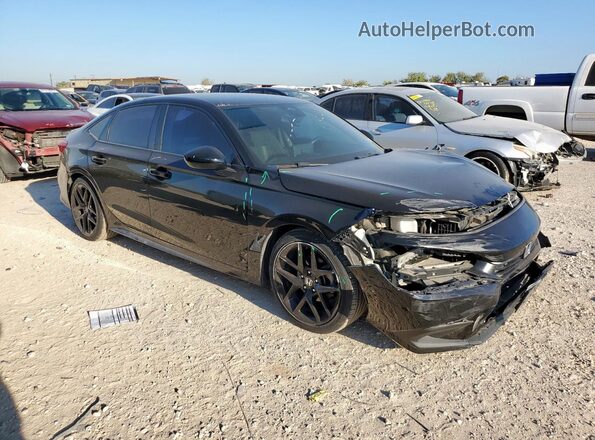 2HGFE2F58NH560377 2022 HONDA CIVIC Black Przód prawy